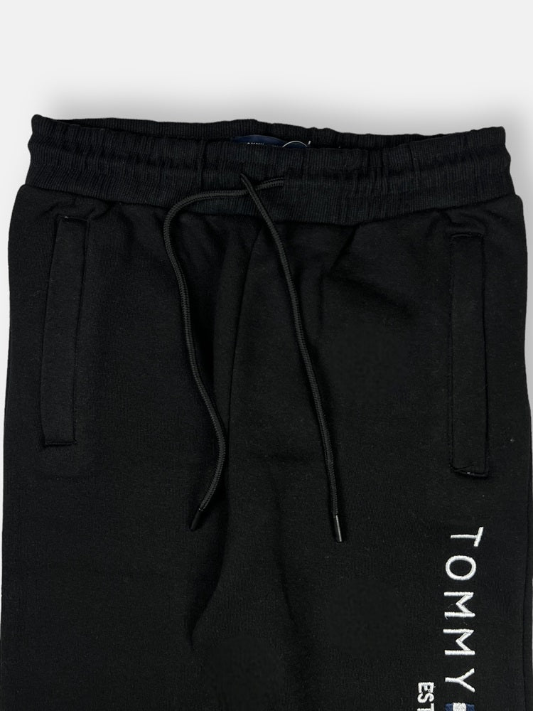 Tommy premium Fleece Tracksuit (Black)