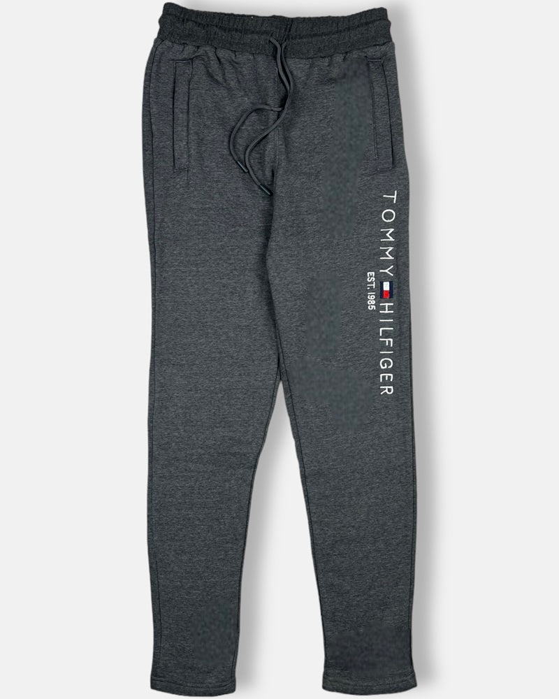 Tommy Premium Cotton Fleece Trouser (Charcoal Grey)