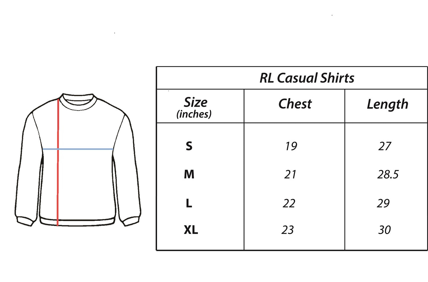 RL Premium Full-sleeves Casual Shirt (Ink Blue)